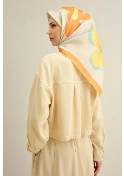 2025 Desenli Saf Ipek Twill Eşarp 9317-80 fiyatları