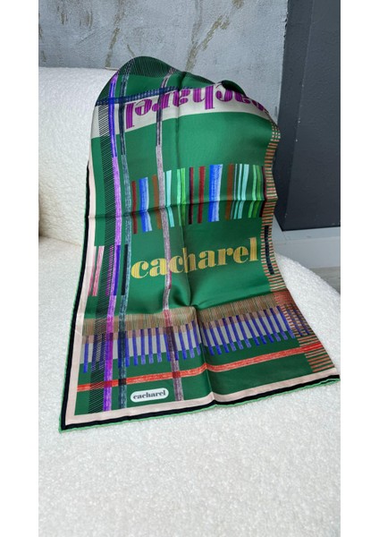 Desenli Ipek Twill Eşarp 951