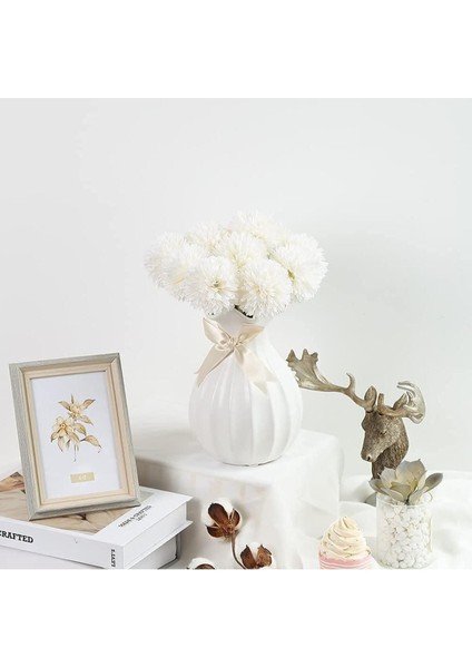 Beyaz Krizantem Kartopu Büyük Demet, 7 Kafalı, Renkli ve Şık Çiçek Düzeni fiyatları