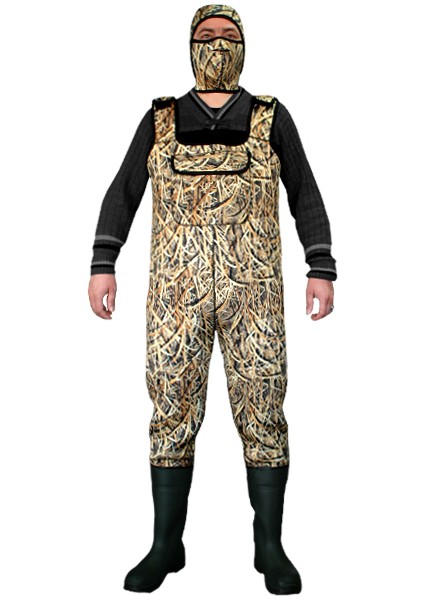 Savage Sazlık Desen Neopren Tulum Çizme (7777)