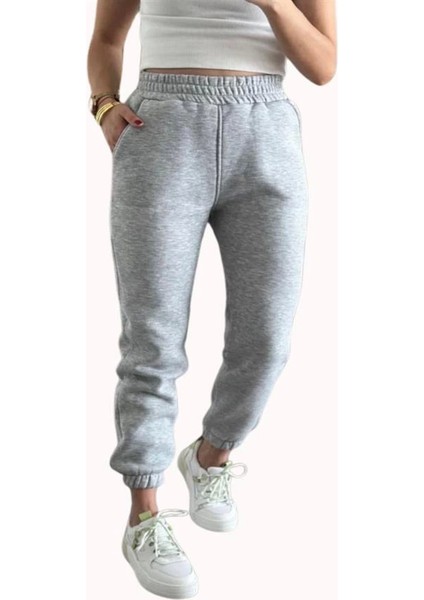 Jogger 3 Iplik Şardonlu Cepli Tek Alt