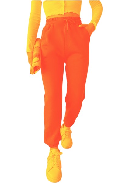Jogger 3 Iplik Şardonlu Cepli Tek Alt