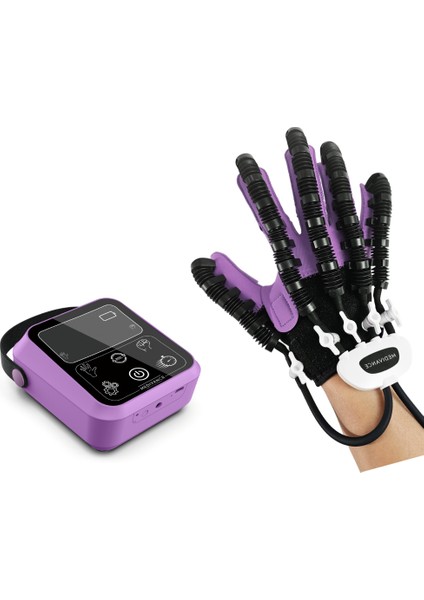 ( Sağ El ) El ve Parmak Rehabilitasyon Robot Eldiveni - Fizik Tedavi ve Inme Egzersiz Cihaz