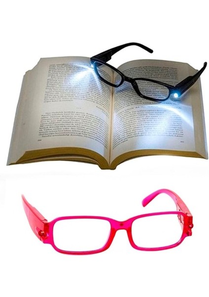 Kitap Gözlüğü LED Işıklı - Kırmızı modelleri