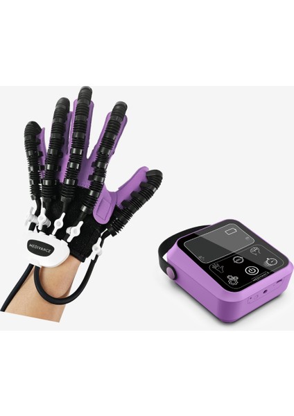 ( Sol El ) El ve Parmak Rehabilitasyon Robot Eldiveni - Fizik Tedavi ve Inme Egzersiz Cihaz