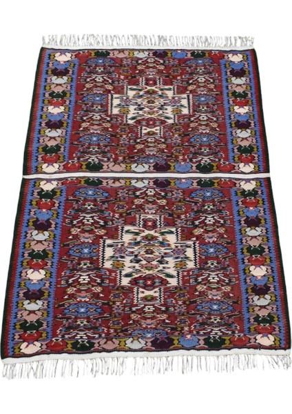 El Dokuma Yün Iran Sine Kilimi 0069 - Yeni - Çok Renkli