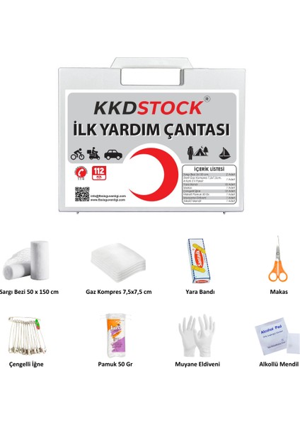 Mini İlk Yardım Ecza Çantası İlk Yardım Seti Deprem Çantasına Uygun Acil Müdahale Çantası