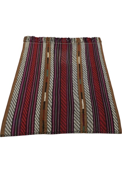El Dokuma Yün Yörük Kilimi 0060 - Antika - Çok Renkli modelleri