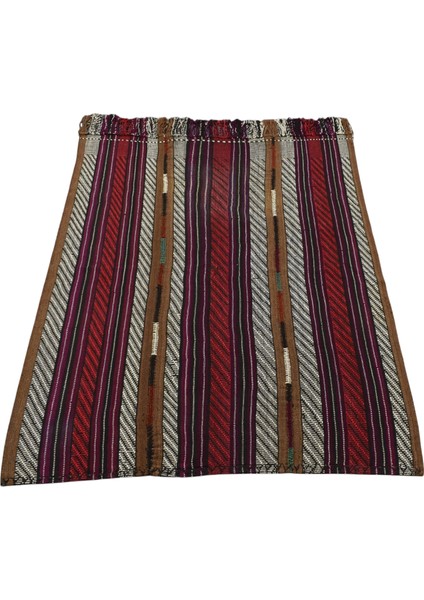 El Dokuma Yün Yörük Kilimi 0060 - Antika - Çok Renkli fırsatları