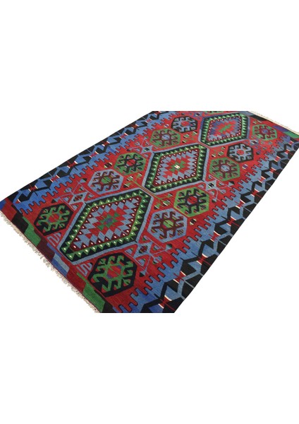 El Dokuma Yün Denizli Pamukkale Yörük Kilimi 0068 - Yeni - Çok Renkli fırsatları