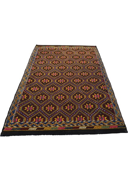 El Dokuması Yün Karapınar Yörük Cecim Kilimi 0057 - Yeni - Çok Renkli fiyatları