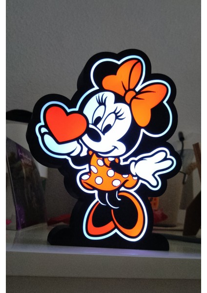 Minnie Mouse LED Dekoratif Gece Lambası