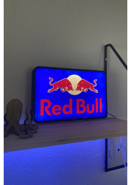Red Bull Tasarımlı Dekoratif LED Aydınlatma