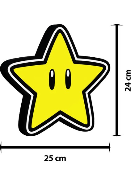 Süper Mario Yıldız Dekoratif LED Aydınlatma indirimleri