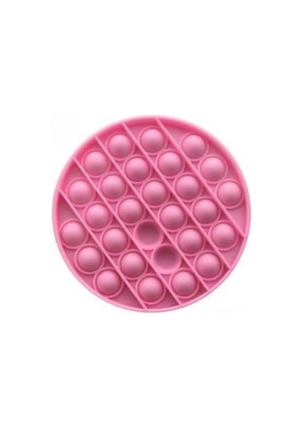 Yuvarlak Tek Renk Pop Push It Anti Strees Baloncukları Bubble Fidget