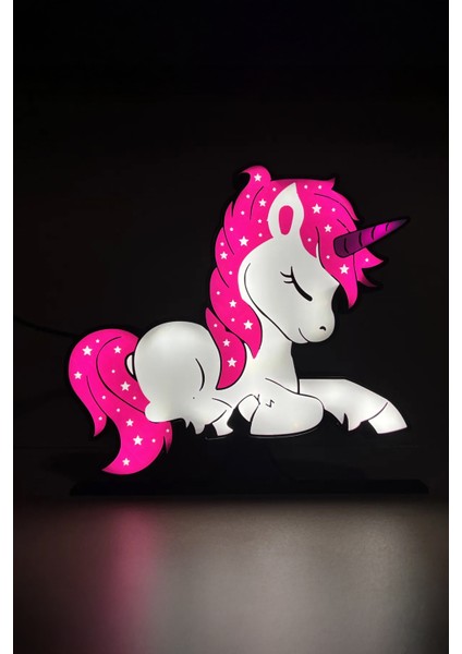 Unicorn Dekoratif LED Gece Lambası Aydınlatma