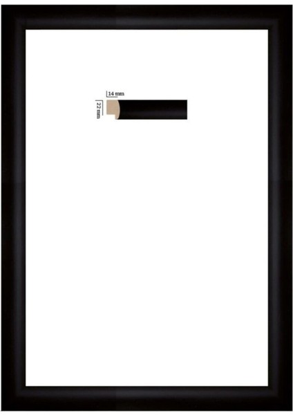 Şeffaf PVC Puzzle Çerçevesi 34x48 cm, Siyah Parça Sayısı: 1, Materyal: Plastik