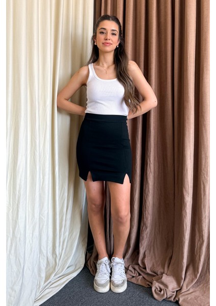 Kadın Yırtmaçlı Mini Etek 060 fiyatları