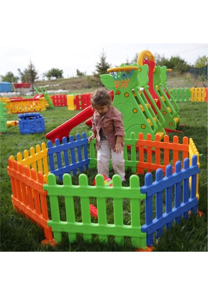 Çocuk Oyun Çiti Oyun Alanı 4 Renk 8'li Çit - Renkli Çit - Top Havuzu fiyatları