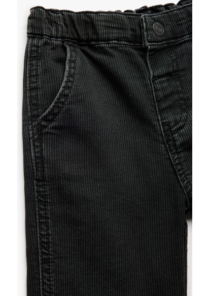 Pamuklu Beli Lastikli Cep Detaylı Denim Pantolon modelleri