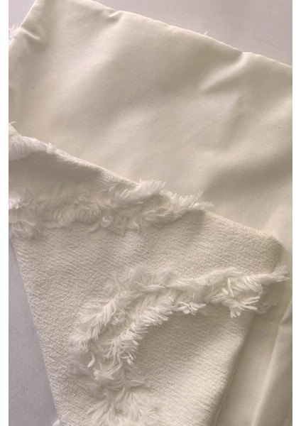 Bej Desenli Tüylü Pamuklu Dekoratif Yastık Kılıfı 40x40 cm modelleri