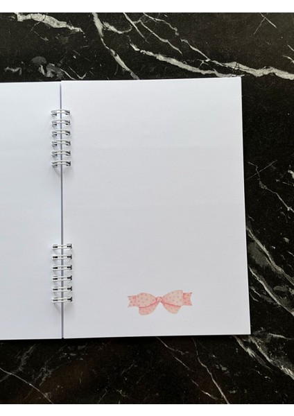 Kurdela Fiyonk 50 Sayfa Not Defteri 1 Sayfa Stickerlı