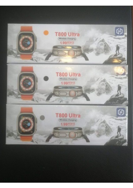 T800 Ultra Watch Gümüş Kasa 45MM 1,99INCH