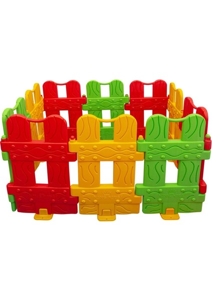Çocuk Çit – Çok Renkli Oyun Çiti 10 Parça – Top Havuzu Alanı