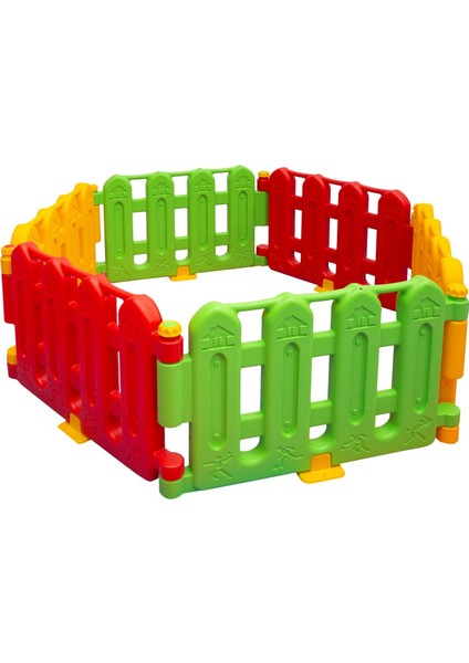 Çocuk Çit Oyun Çiti – Çok Renkli 6 Adet Çit Seti – Çocuk Oyun Alanı ve Top Havuzu