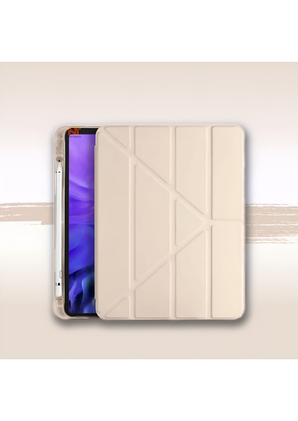 ​​Apple iPad Air 4/5/6 11 Inç 2020 2022 2024 2025 Uyumlu Kalem Bölümlü Standlı Uyku Modlu Akıllı Kılıf