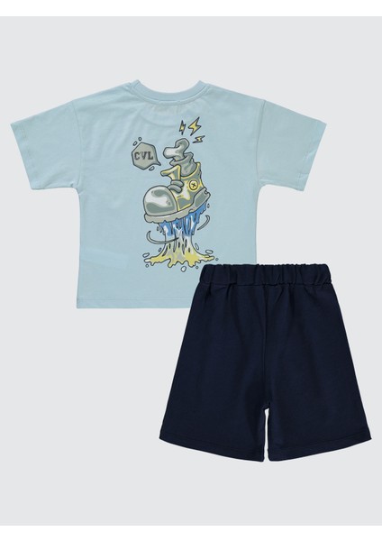 Erkek Çocuk Takım 2-5 Yaş Buz Mavi modelleri
