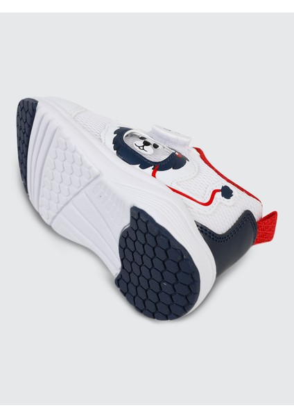 Erkek Bebek Ilkadım Ayakkabı 19-21 Numara Beyaz-Lacivert indirimleri
