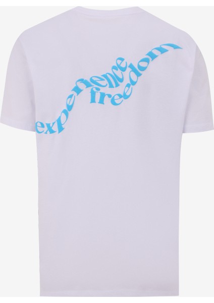 Bisiklet Yaka Baskılı Beyaz Erkek T-Shirt M5SM-TST1317 fiyatları