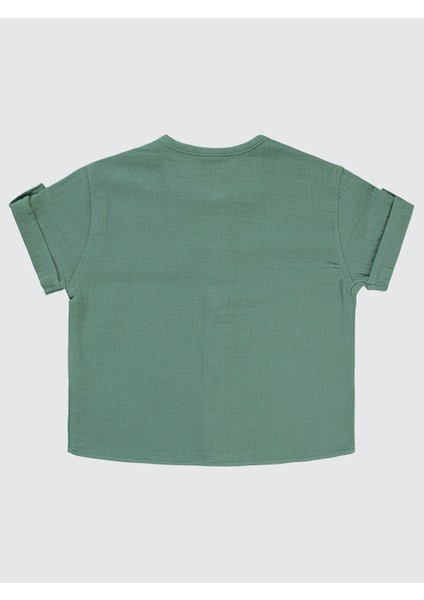 Erkek Bebek Gömlek 6-18 Ay Su Yeşili fiyatları