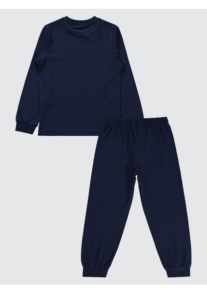 Erkek Çocuk Pijama Takımı 6-9 Yaş Lacivert
