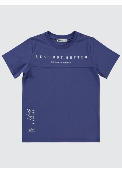 Erkek Çocuk Tişört 6-9 Yaş Mor