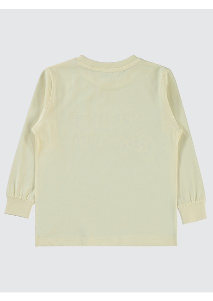 Erkek Çocuk Sweatshirt 2-5 Yaş Fildişi