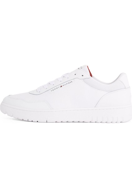 Beyaz Erkek Sneaker Th Basket Core Lth Pınperf