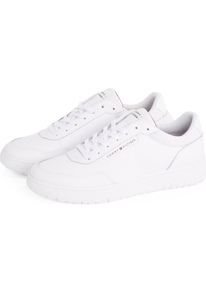 Beyaz Erkek Sneaker Th Basket Core Lth Pınperf