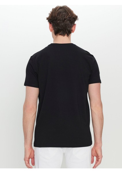 Bisiklet Yaka Baskılı Siyah Erkek T-Shirt ACE091252074_SYH indirimleri