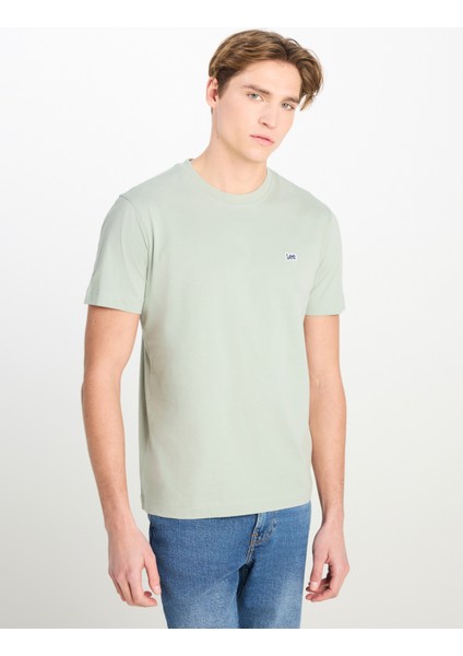 Bisiklet Yaka Mint Erkek T-Shirt ML60UFQ303 Regular Fit Patch Logo