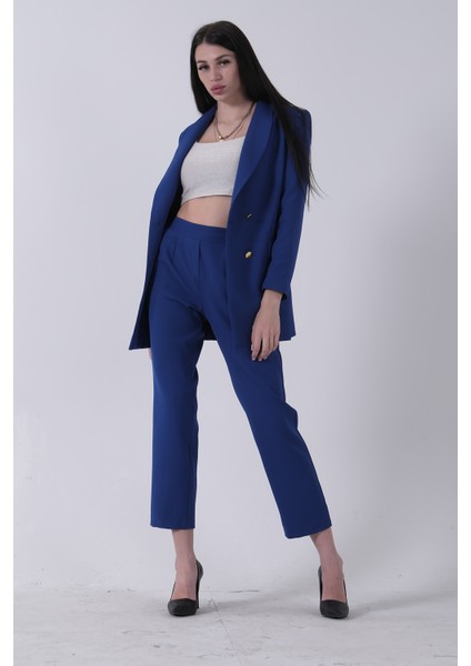 Saks Blazer Ceket Pantolon Ikili Takım 0106305.26