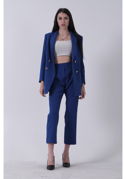 Saks Blazer Ceket Pantolon Ikili Takım 0106305.26