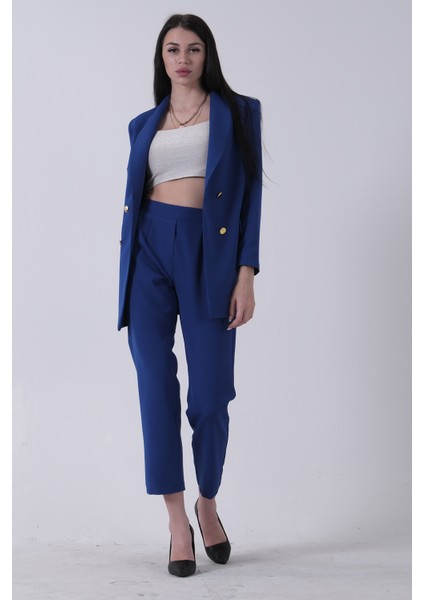 Saks Blazer Ceket Pantolon Ikili Takım 0106305.26