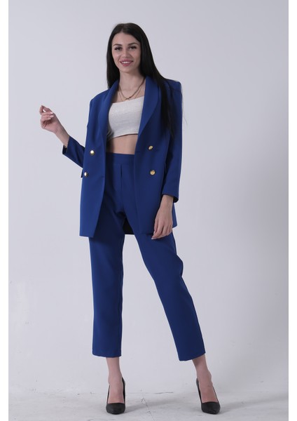 Saks Blazer Ceket Pantolon Ikili Takım 0106305.26