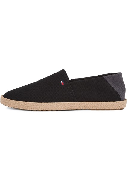 Siyah Erkek Espadril Hılfıger Espadrılle Core Textıle