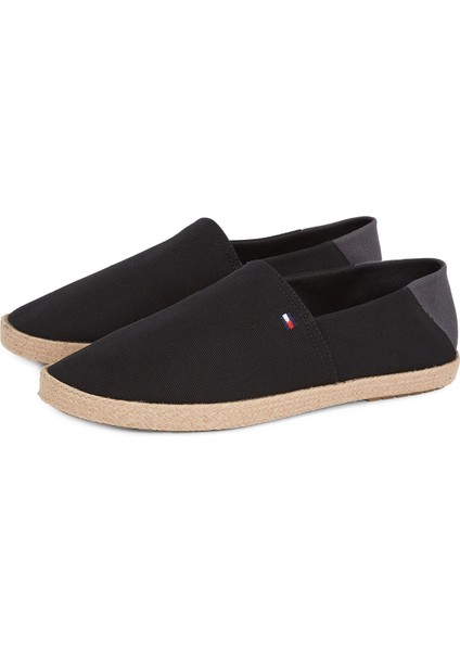 Siyah Erkek Espadril Hılfıger Espadrılle Core Textıle
