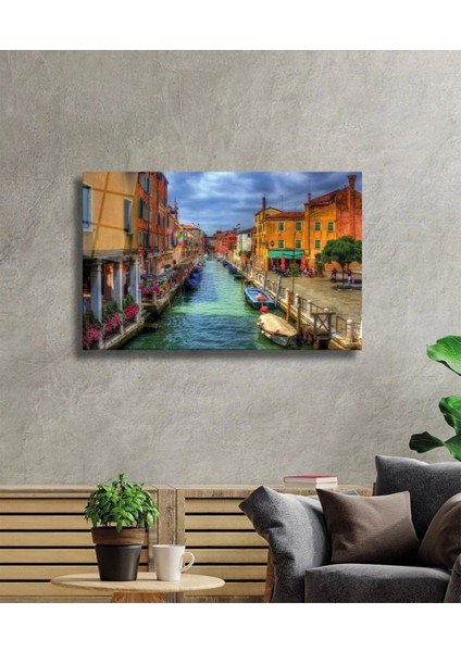Venedik Şehir Manzaralı Cam Tablo, Ev ve Ofis Duvar Dekoru Hediyelik Büyük Tablo Dayanıklı Cam fiyatları
