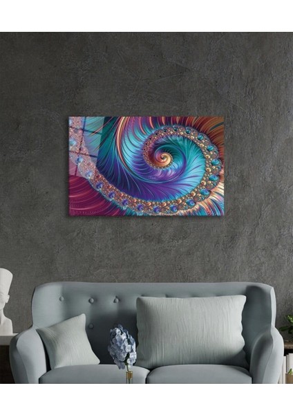 Renkli Soyut Sanatı Cam Tablo, Ev ve Ofis Duvar Dekoru, Hediyelik Büyük Temperli 4 mm Cam Tablo modelleri