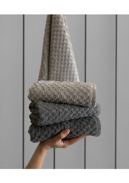 Kare 4'lü 50x90cm El ve Yüz Havlu Seti, yumuşak ve şık pamuklu kullanım indirimleri